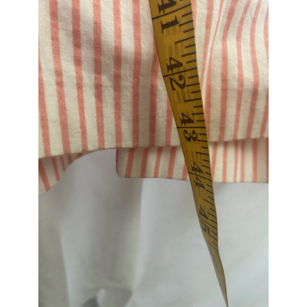 Vintage Hang Ten Striped Button Shift Dress Womens Size 12 Orange White Beachy - Picture 8 of 8
